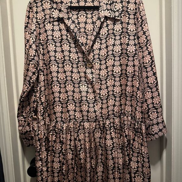 Sandro Chlothilde Drop Waist Silk Dress - Picture 2 of 10